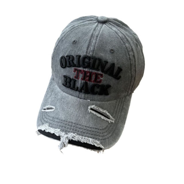 Fashionable Cool Embroidery Washed Denim Baseball Cap For Men - Outdoor Sun Hat