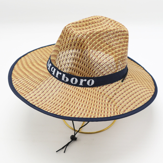 Factory Wholesale Western Cowboy Straw Fedora Hats For Men - Wide Brim Panama Hat