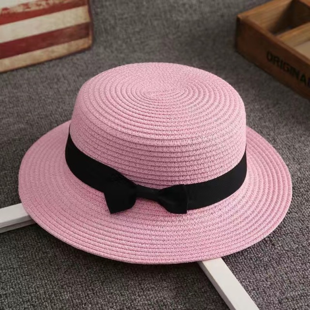 Stylish Design Straw Bucket Hat UV Protection - Summer Straw Beach Sun Hat With Ribbon
