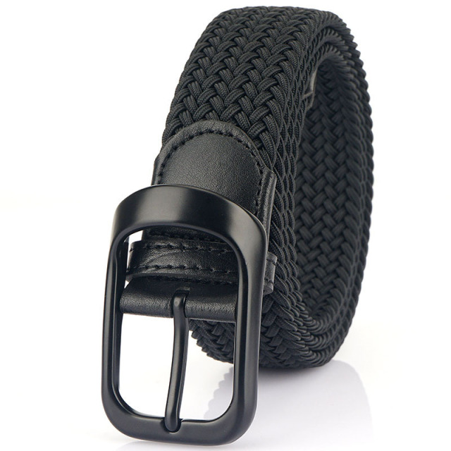 Premium Men's Braided Stretch Golf Belts - Comfortable Woven Elastic Belt