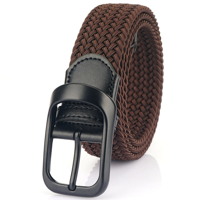 Premium Men's Braided Stretch Golf Belts - Comfortable Woven Elastic Belt