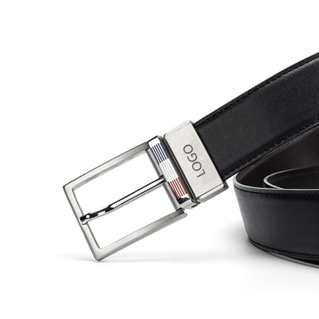 Unique Design Genuine Leather Dress Belt For Men - Full Grain Cow Leather Classic Belts