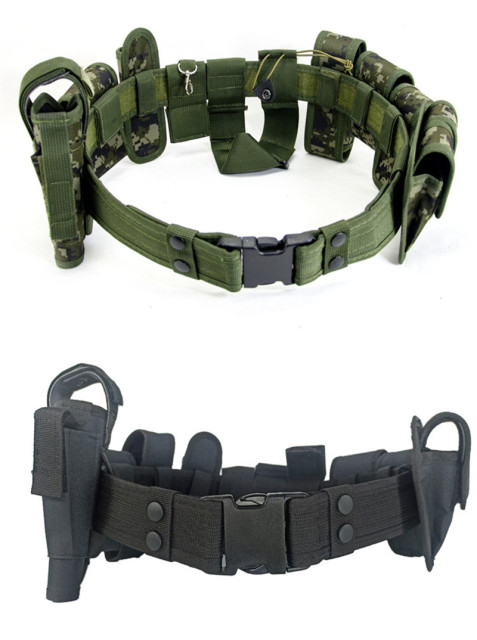 Versatile Police Tactical Security Belt Set - Modular Equipment Duty Belt For Law Enforcement