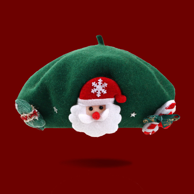 Winter Cashmere Christmas Beret Hat For Women - Chic French Painter Artist Hats