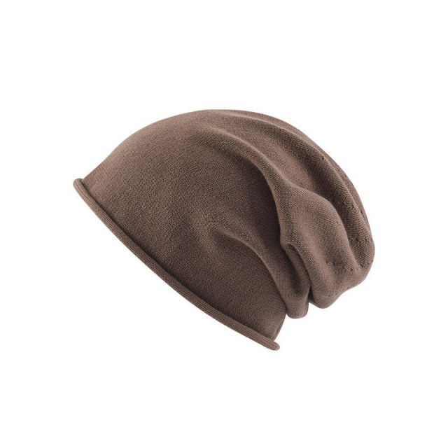 Factory Wholesale Trendy Soft Cotton Slouchy Beanie For Women Lightweight Beanie Caps