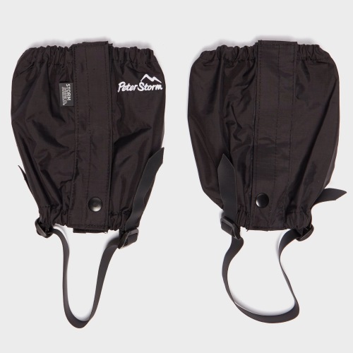 Nylon Waterproof Hiking Ankle Gaiters , Black