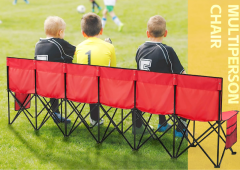 MSOD-9210 6-seat/8-seat Portable Folding Chair with Carrying Bag for Team Sports,Soccer,Camping,Parties,Outdoor Activities