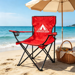 MSOD-9202 Heavy Duty Camping Chair Portable Outdoor Chair with Cup Holder for Camping, Fishing, Beach