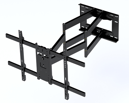 UPA40-486L Standard Solid Articulating Curved &amp; Flat Panel TV Wall Mount For most 37"-90" curved &amp; flat panel TVs