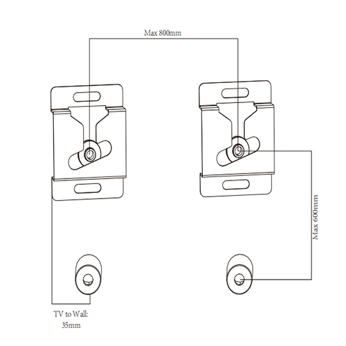LED-02 Economy Ultra Slim Picture Style Wall Mounts For most 15"-80" LED, LCD Flat Panel TVs
