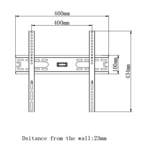 PLN08-44F Super Economy Fixed TV Wall Mount For most 26"-55" LED, LCD Flat Panel TVs