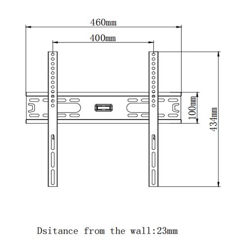 PLN08-44F Super Economy Fixed TV Wall Mount For most 26"-55" LED, LCD Flat Panel TVs