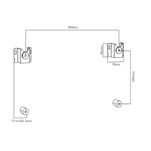 LED-01 Economy Ultra Slim Picture Style Wall Mounts For most 15"-80" LED, LCD Flat Panel TVs