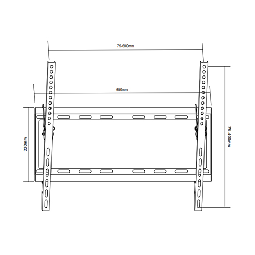 PLN07-46T Super Economy Tilt TV Wall Mount For most 37"-70" LED, LCD Flat Panel TVs