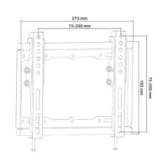 PLN07-22T Super Economy Tilt TV Wall Mount For most 13"-42" LED, LCD Flat Panel TVs
