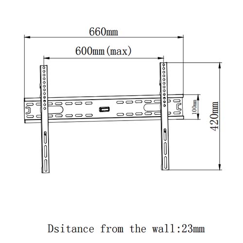 PLN08-46F Super Economy Fixed TV Wall Mount For most 37"-70" LED, LCD Flat Panel TVs