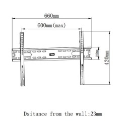 PLN08-46F Super Economy Fixed TV Wall Mount For most 37"-70" LED, LCD Flat Panel TVs
