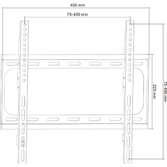 PLN07-44F Super Economy Fixed TV Wall Mount For most 26"-55" LED, LCD Flat Panel TVs
