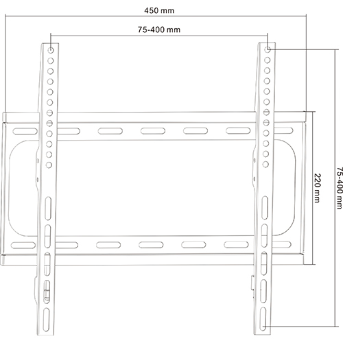 PLN07-44F Super Economy Fixed TV Wall Mount For most 26"-55" LED, LCD Flat Panel TVs