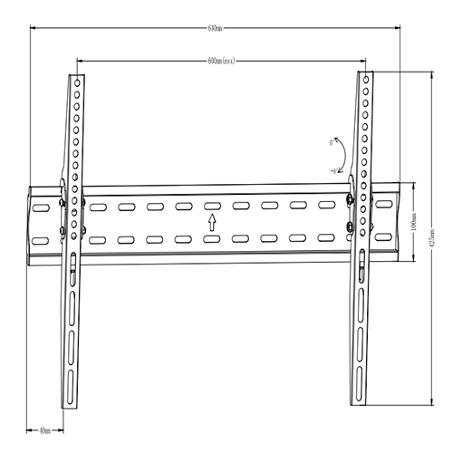 PLN25-46T Super Economy Tilt TV Wall Mount For most 37"-70" LED, LCD Flat Panel TVs