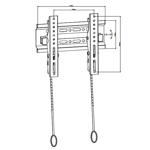 PLN09-22T Super Economy Tilt TV Wall Mount For most 13"-42" LED, LCD Flat Panel TVs