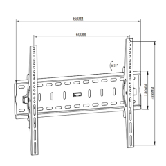 PLN34-46T Classic heavy-duty Tilt Curved & Flat Panel TV Wall Mount For most 37"-70" curved & flat panel TVs