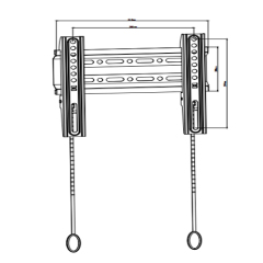 PLN09-22F Super Economy Fixed TV Wall Mount For most 13"-42" LED, LCD Flat Panel TVs