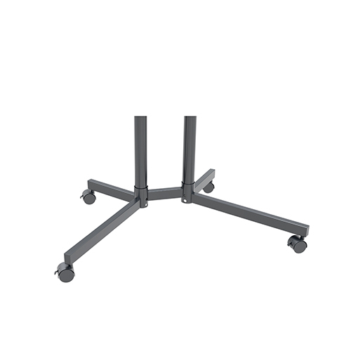 T1031 Height Adjustable Mobile Steel Rolling TV Trolley Cart on Wheels For Most 32"-70" Flat Panel TVs