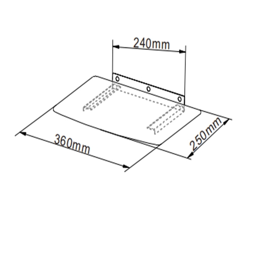 DVD-17 Super Economy Basic DVD Wall Mount