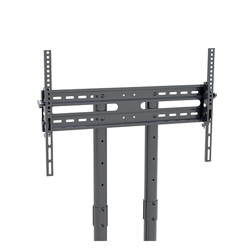 T1031 Height Adjustable Mobile Steel Rolling TV Trolley Cart on Wheels For Most 32"-70" Flat Panel TVs