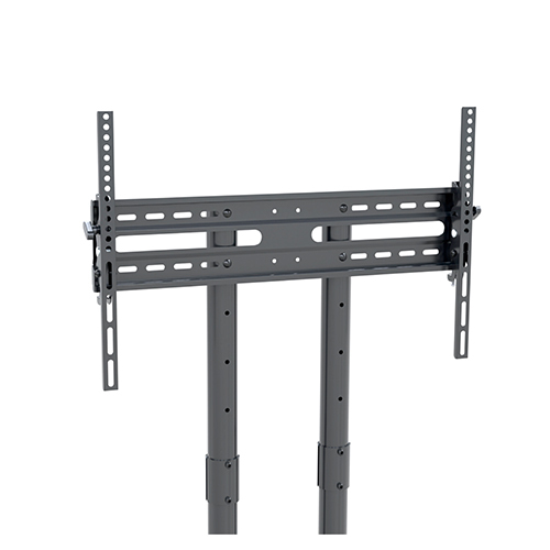 T1031 Height Adjustable Mobile Steel Rolling TV Trolley Cart on Wheels For Most 32"-70" Flat Panel TVs