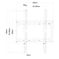 PLN55-44T Super Economy Tilt TV Wall Mount For most 26"-55" LED, LCD Flat Panel TVs