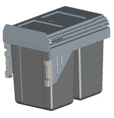 Tekey 300mm Cabinet garbage can kitchen trash can plastic bin