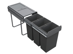 Tekey 300mm Cabinet Built In Cabinet With Soft Closing Pull Out Trash Can Kitchen Cupboard Bin Waste Sorting Bin Pull Out Garbage Bin