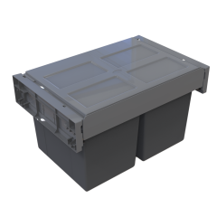 Tekey versteckte weiche schließen eingebaute Küche Schrank ziehen Recycling Schublade Mülleimer Mülleimer Mülleimer Schrank ziehen Mülleimer Küche Schrank Kunststoff Mülleimer Küche eingebaute Küche Mülleimer Kunststoff Pull-Out Müllbehälter für Küchensch