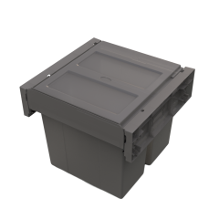 Tekey Small Capacity Side Mounted Waste Bin Recycling Kitchen Pull Out Waste Bin Pull Out Bin Plastic Pull-Out Trash Can Storage Waste Container Built In Trash Can