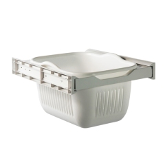 Tekey 450 / 600mm largura deslizante puxar fora roupas armazenamento cesta de lavandaria lavandaria hamper extensão completa escondido puxar fora lavar lavandaria hampers armazenamento