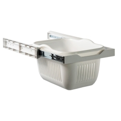 Tekey 450 / 600mm largura deslizante puxar fora roupas armazenamento cesta de lavandaria lavandaria hamper extensão completa escondido puxar fora lavar lavandaria hampers armazenamento