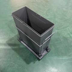 Tekey Single Sliding Out Trash Bin Recycling Under Cabinet Open Pull Out Trash Can Kitchen Cabinet Slide Out Trash Bin Sliding Under Mount Kitchen Bin Waste Garbage Bin Roll Out Sliding Waste Bin