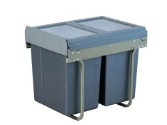 Tekey 400mm Schrank basierte montierte dreifache Küche Mülleimer Industrie Mülleimer Küche im Mülleimer gebaut