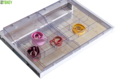Tekey weich schließen ausdehnbare Schublade Organizer Acryl Serving Tray ziehen Schublade Tray Kleiderschrank Zubehör ziehen Schrank Organizer Ornamente Partition Tray