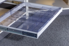 Tekey weich schließen ausdehnbare Schublade Organizer Acryl Serving Tray ziehen Schublade Tray Kleiderschrank Zubehör ziehen Schrank Organizer Ornamente Partition Tray