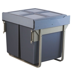 Tekey Bin Organizer Kitchen Bin Organizer Kitchen Bin Organizer Kitchen Concealed Soft Close Built-In Kitchen Cabinet Pull Out Recycling Drawer Waste Bin Trash Can Garbage Rubbish Can Cabinet Pull Out Waste Bin Recycling Drawer Trash Can Built-In Bin