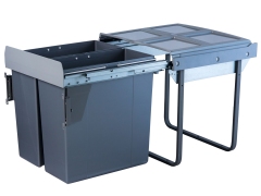 Tekey Kitchen Bin Custom Built-In Kitchen Trash Double Trash Bin With Rail Telescopic Rail Kitchen Bin Wholesale Kitchen Cabinet Bin Soft Closing Pull Out Built In Kitchen Waste Container Can