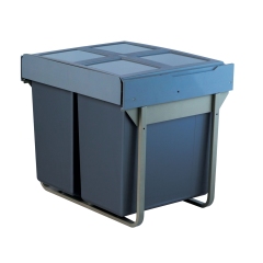 Tekey Bin Organizer Kitchen Bin Organizer Kitchen Bin Organizer Kitchen Concealed Soft Close Built-In Kitchen Cabinet Pull Out Recycling Drawer Waste Bin Trash Can Garbage Rubbish Can Cabinet Pull Out Waste Bin Recycling Drawer Trash Can Built-In Bin
