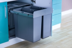 Tekey Kitchen Bin Custom Built-In Kitchen Trash Double Trash Bin With Rail Telescopic Rail Kitchen Bin Wholesale Kitchen Cabinet Bin Soft Closing Pull Out Built In Kitchen Waste Container Can
