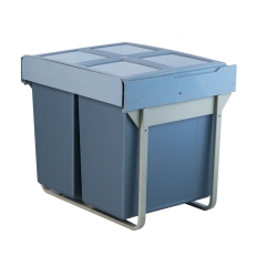 Tekey Bin Organizer Kitchen Bin Organizer Kitchen Bin Organizer Kitchen Concealed Soft Close Built-In Kitchen Cabinet Pull Out Recycling Drawer Waste Bin Trash Can Garbage Rubbish Can Cabinet Pull Out Waste Bin Recycling Drawer Trash Can Built-In Bin