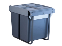 Tekey Kitchen Bin Custom Built-In Kitchen Trash Double Trash Bin With Rail Telescopic Rail Kitchen Bin Wholesale Kitchen Cabinet Bin Soft Closing Pull Out Built In Kitchen Waste Container Can