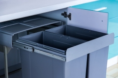 Tekey Bin Organizer Kitchen Bin Organizer Kitchen Bin Organizer Kitchen Concealed Soft Close Built-In Kitchen Cabinet Pull Out Recycling Drawer Waste Bin Trash Can Garbage Rubbish Can Cabinet Pull Out Waste Bin Recycling Drawer Trash Can Built-In Bin