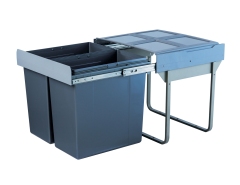 Tekey Bin Organizer Kitchen Bin Organizer Kitchen Bin Organizer Kitchen Concealed Soft Close Built-In Kitchen Cabinet Pull Out Recycling Drawer Waste Bin Trash Can Garbage Rubbish Can Cabinet Pull Out Waste Bin Recycling Drawer Trash Can Built-In Bin